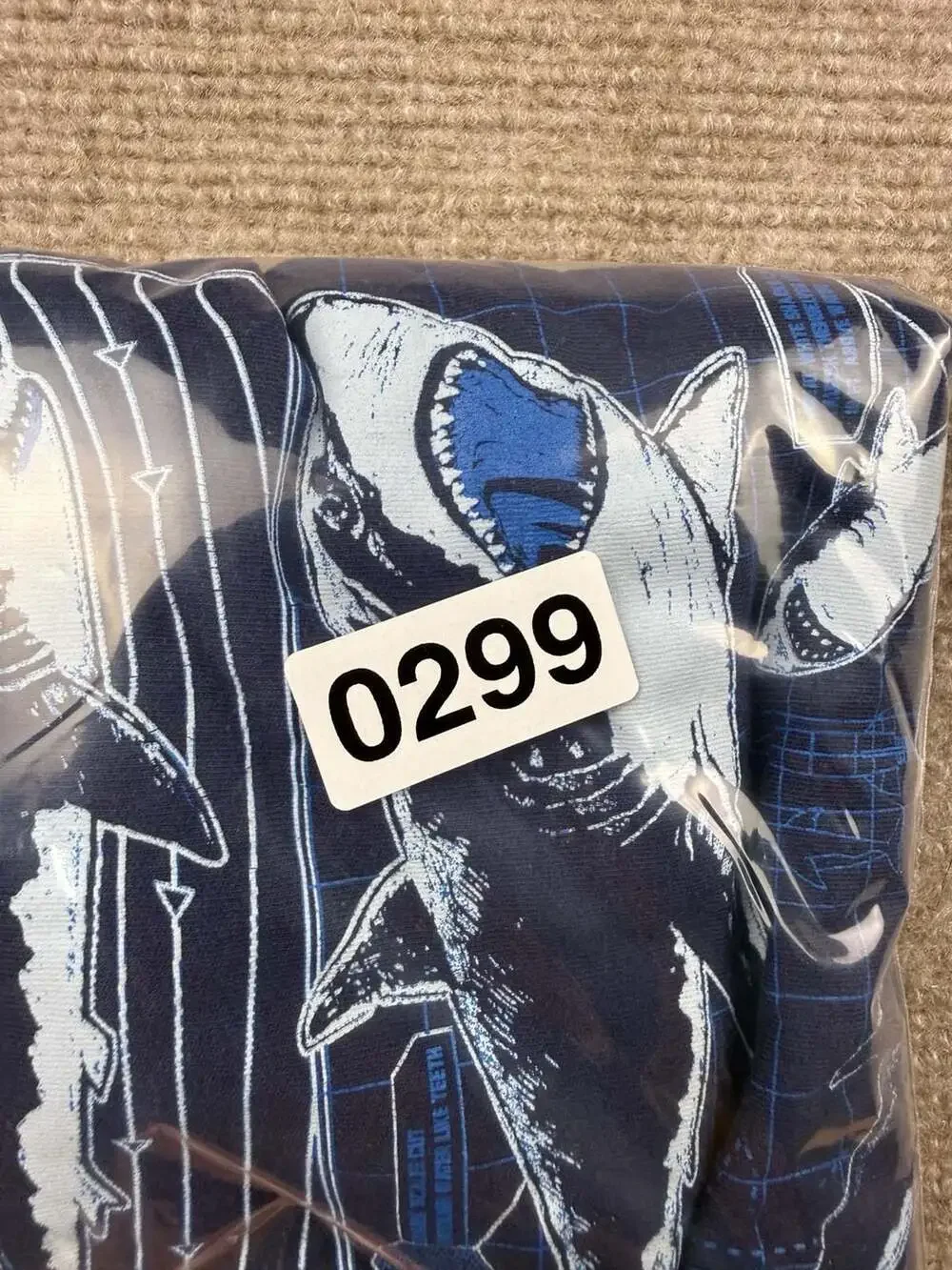 Old Navy Boys Navy Blue Shark Graphic Print T-Shirt